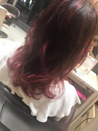 セミロング カラー EARTH/A東川 優美のヘアスタイル