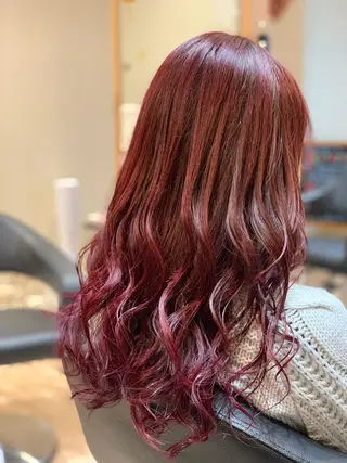 ロング カラー 関口 友行のヘアスタイル