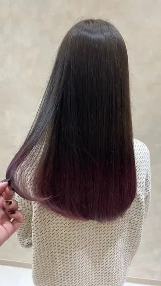 ロング れな/Zina博多 トレンド/顔周りのヘアスタイル