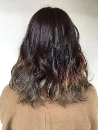 セミロング カラー Agu  hair rupia 金沢店所属・金沢美容室/ 艶髪/夜営業/JINのヘアスタイル