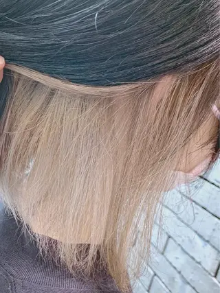 ミディアム カラー EMANON新宿南口所属・ケアブリーチ×艶カラ ー️🫧Shioriのヘアスタイル