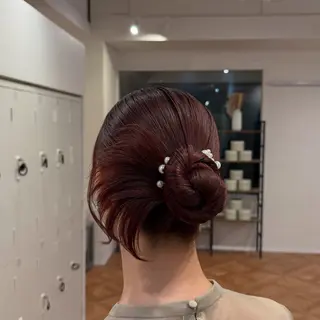 ロング ヘアアレンジ キヨミ 韓国レイヤーカットのヘアスタイル