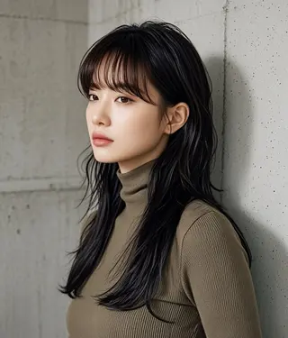 ロング ウルフカット 811 大阪梅田 ウルフのヘアスタイル