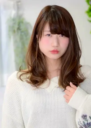 セミロング カラー みすず (のヘアスタイル