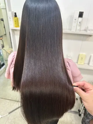 ロング カラー 髪質改善/レイヤー ストウシンゴのヘアスタイル