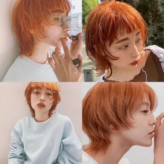 ミディアム ere 代々木公園所属・みほ/ニュアンス/ モード/艶カラーのヘアスタイル