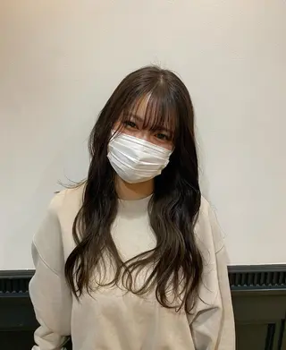 ロング カラー ツヤ感/透明感カラー /蟹江/harunaのヘアスタイル