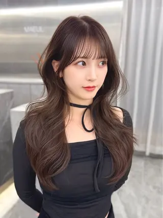 ロング カラー MAEUL NAGOYA所属・前髪顔周り/レイヤー 韓国/桔川恒のヘアスタイル