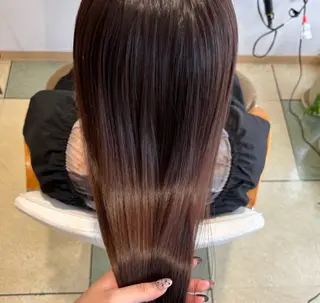 ロング カラー 透明感カラー/ くびれヘア/ユウユのヘアスタイル