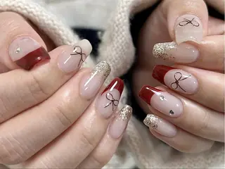 ネイル na🎀🎀na ちゅるちゅるのネイルデザイン