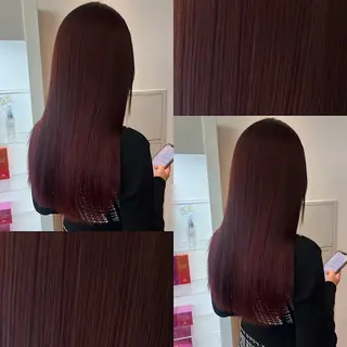 セミロング カラー 🍒暖色✖️レイヤー ／Haruna🍒のヘアスタイル