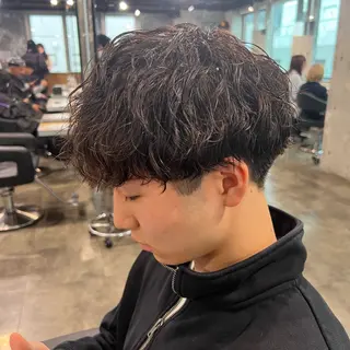 ショート カラー パーマ ヘアアレンジ メンズ キッズ 🔷横浜1のパーマ 職人🔷将太郎のヘアスタイル