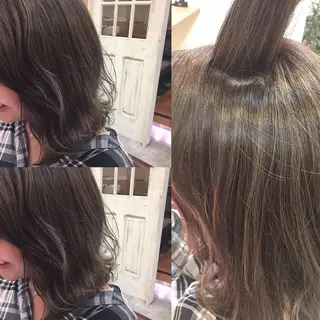 ミディアム カラー hair salon Ranun髪質改善のヘアスタイル