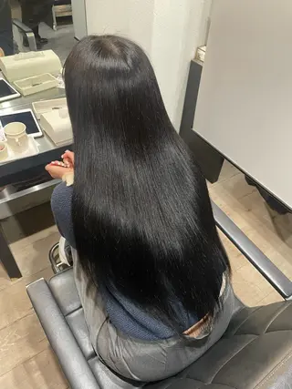 ロング カラー 石川 聖奈のヘアスタイル