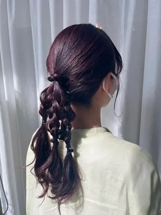 ロング カラー fio マナミのヘアスタイル