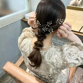 ミディアム ヘアアレンジ 🫧tomoka 透明感カラー🫧のヘアスタイル