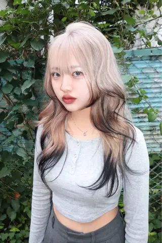 ロング カラー ヘアアレンジ @kyoniyy KYONIのヘアスタイル