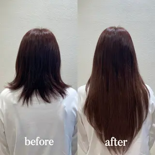 𝐲𝐮𝐮𝐦𝐢 エクステ/ 艶カラーのヘアスタイル