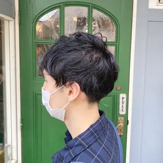 ショート パーマ メンズ BRITS 渡辺 菜々子のヘアスタイル