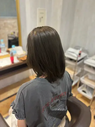 ミディアム カラー yui🥀/ボブ /暖色/レディースのヘアスタイル