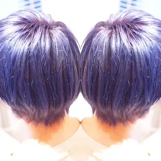 ショート カラー 及川シゲル 髪質改善講師のヘアスタイル