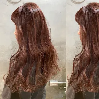 ロング カラー ツキノキ ミナのヘアスタイル