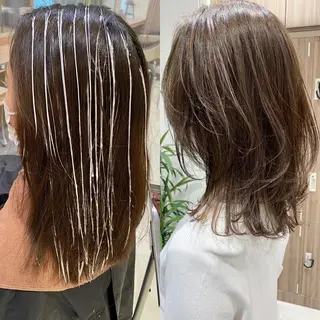 ミディアム カラー 寺内 紳悟のヘアスタイル