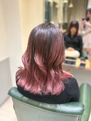 ミディアム Laffin. 喜永のヘアスタイル