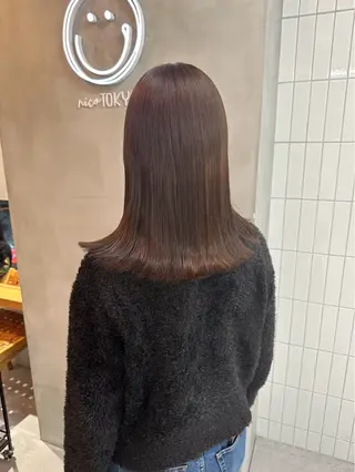 セミロング カラー nico　TOKYO所属・メンズ特化美容師/ すなおのヘアスタイル