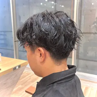 パーマ メンズ かどたはるな レイヤー/パーマのヘアスタイル