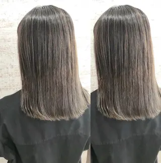 セミロング カラー ケアブリーチ /髪質 改善/古橋圭史郎のヘアスタイル