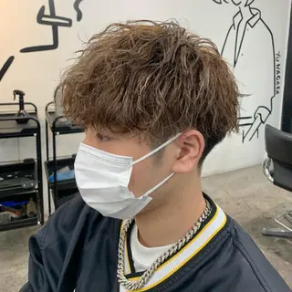 ショート カラー パーマ メンズ メンズ特化美容師/ 藤戸 椋のヘアスタイル