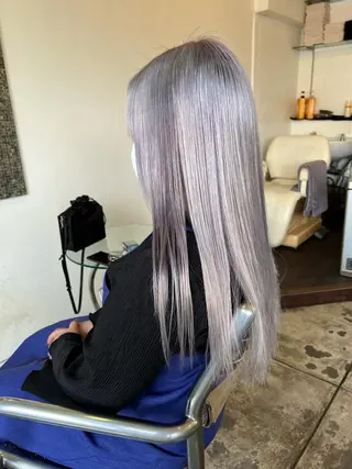 ロング カラー パーマ ヘアアレンジ メンズ キッズ nico TOKYO 渋谷所属・ブリーチ　ハイトーン 特化🌈フジタハルキのヘアスタイル