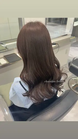 ロング ParveMix 宮﨑 梨里のヘアスタイル