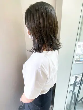 ミディアム カラー 髪質改善/艶髪 やまなかのヘアスタイル