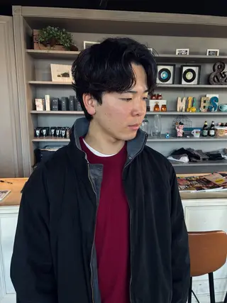 パーマ メンズ 金山/メンズパーマ 西村侑真のヘアスタイル