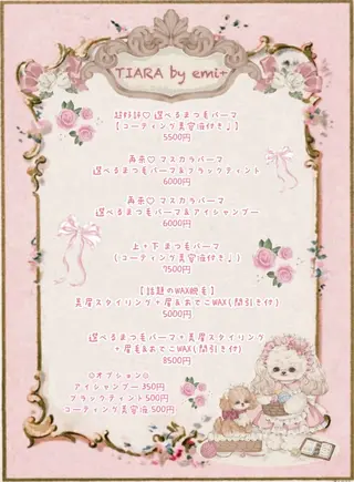 マツエク・マツパ TIARA by emi+/まつ毛パーマ/眉毛パーマ/LEDマツエク/ネイル所属・Tiara 練馬店 airi.🎀のマツエク・マツパデザイン