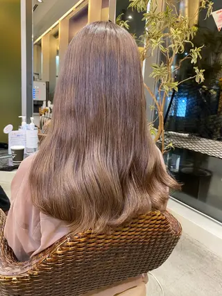 セミロング カラー ✂韓国レイヤー 🦋みやび🪽のヘアスタイル