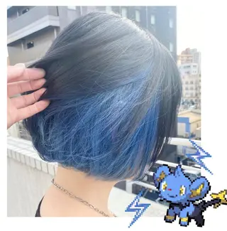 ショート カラー GARU-ガル-所属・TSUNO🦖 派手髪/オタク美容師のヘアスタイル