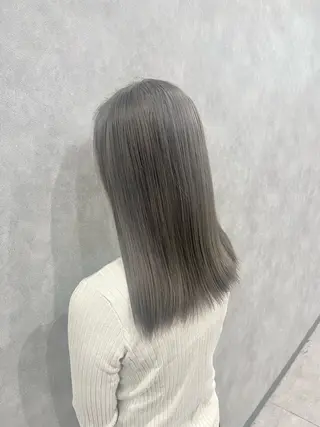 セミロング カラー FUJINO RYOのヘアスタイル