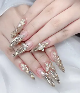 ネイル M🌷nail 長さだし専門店のネイルデザイン