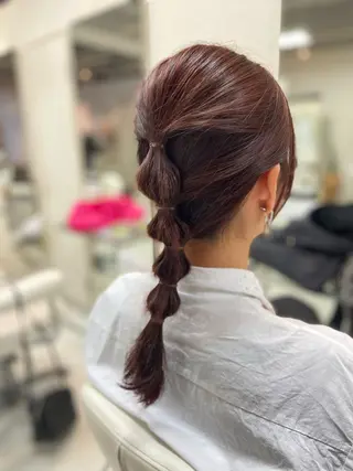 ヘアアレンジ 菊地 美憂のヘアスタイル