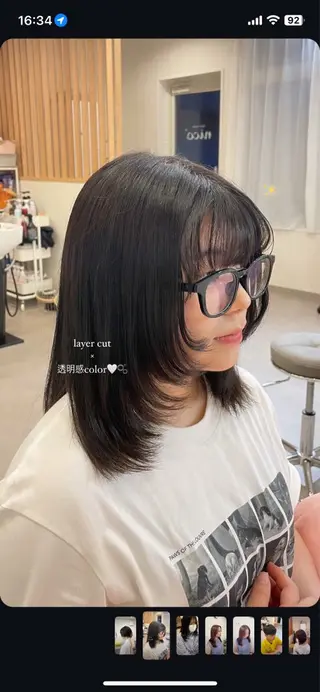 ミディアム hair room nico所属・山口美容室/ nico/shionのヘアスタイル