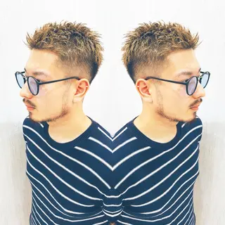 ショート カラー メンズ 髪質改善/縮毛矯正/ 韓国ヘア/店長敦士のヘアスタイル