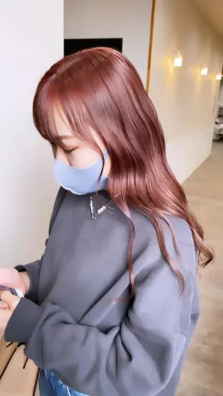 ロング カラー Hair & make Lamp所属・梅田のブリーチ特化 美容師KAI🥰のヘアスタイル