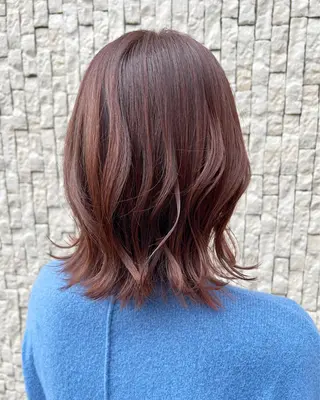 ミディアム 下山 大智のヘアスタイル