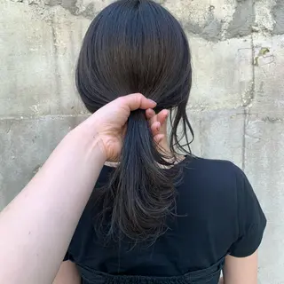 ロング カラー 韓国×巻ける髪質改善 💍maki💍のヘアスタイル