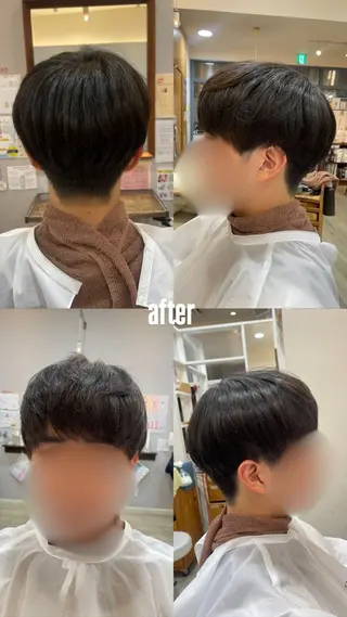 ミディアム メンズ ブルースタイル戸越銀座店所属・オオキ カナ♡のヘアスタイル