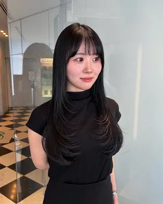 セミロング 大谷美佳/レイヤー カット/ツヤ髪のヘアスタイル