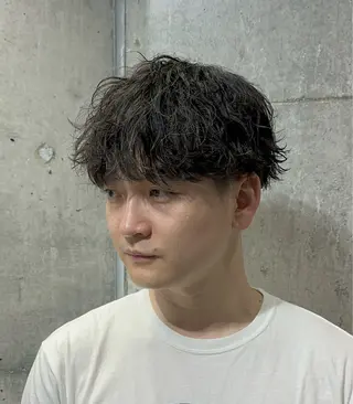 ショート パーマ ANNDER所属・遠藤惟斗/自由が丘/ 透明感カラー/パーマのヘアスタイル